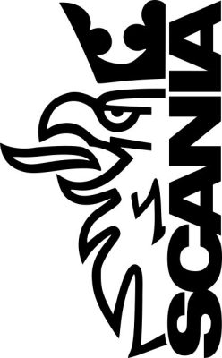 SCANIA visszapillantó matrica 2 db-os készlet