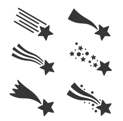 Csillag szett "4" Matrica (30 cm)