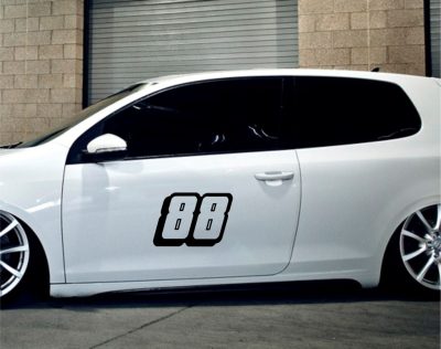 88-as versenyszám tuning matrica (30x40 cm)