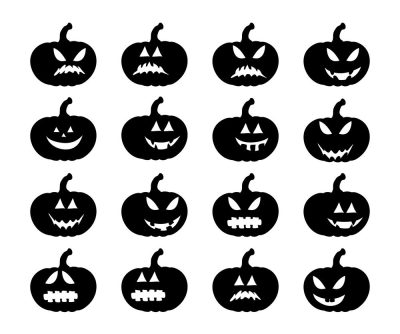 Tökfej szett "1" matrica (30 cm)