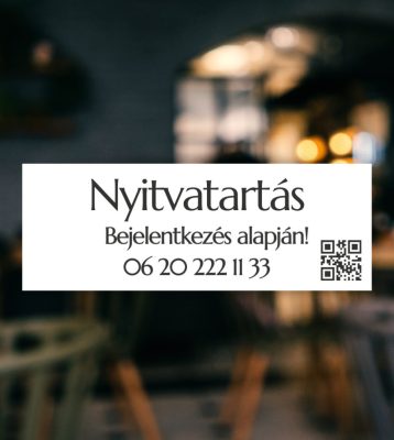 Prémium nyitvatartás matrica 6