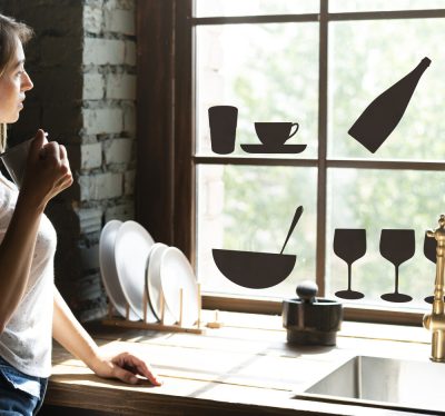 Konyhai eszközök dekoráció