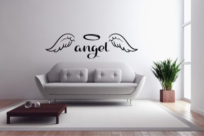 Angyal felirat matrica