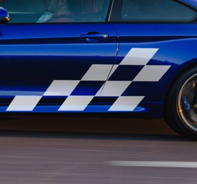 Versenyzászló prémium matrica