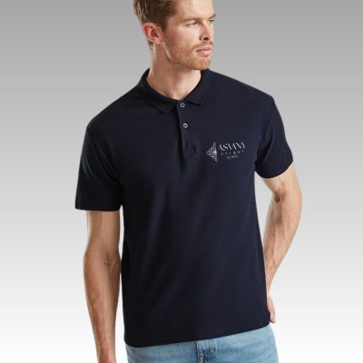 Férfi galléros póló logózva