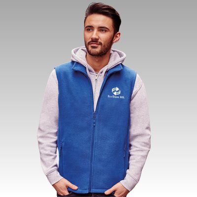 Férfi polár mellény logózva