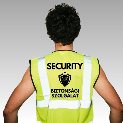 Láthatósági mellény logózva