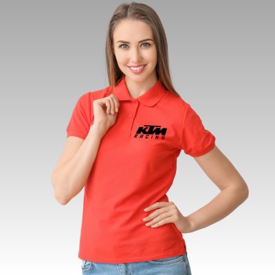 Női galléros póló logózva