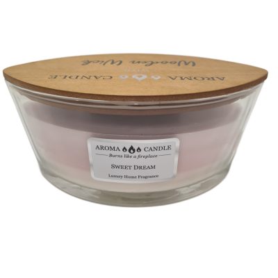 Wooden wick illatgyertya sweet dream 453g