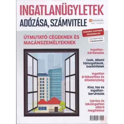 INGATLANÜGYLETEK ADÓZÁSA, SZÁMVITELE