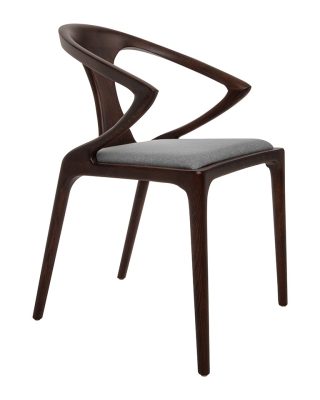 King Home Inez Dió Szék Szürke Párnával