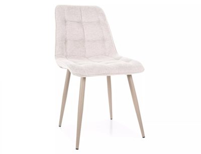 Chic Brego Étkezőszék Világos Bézs Kasmír Fém Vázzal