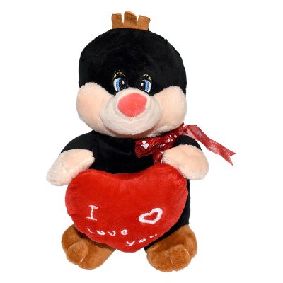 Kisvakond szívvel plüss figura 25cm