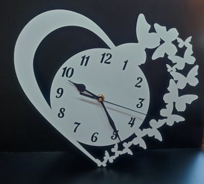 Szív Alakú Pillangós Óra