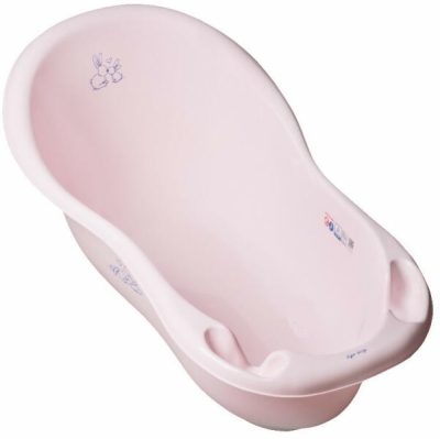 Tega Baby leeresztős babakád – halvány rózsaszín, piskótaformájú 102 cm