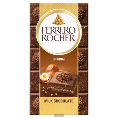 Ferrero Rocher mogyorós tejcsokoládé, 90g