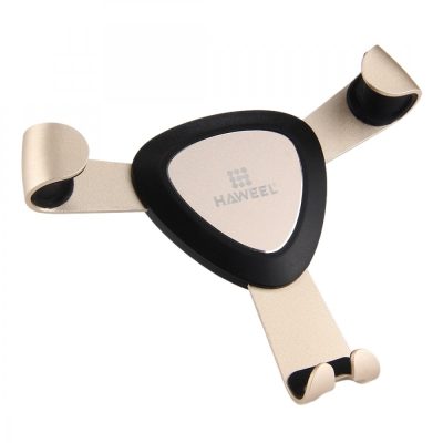 HAWEEL HWL6350J - Autós telefontartó: strapabíró alumínium anyagból, szellőzőnyílásra szerelve 4,0" - 6,0" telefonokhoz