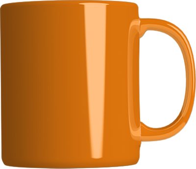 Neon kerámia bögre 3 dl - narancssárga