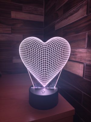 Szív Alakú LED Lámpa