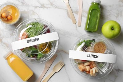 LEZÁRÓ címke saláta csomagolásra, egyedi címke 