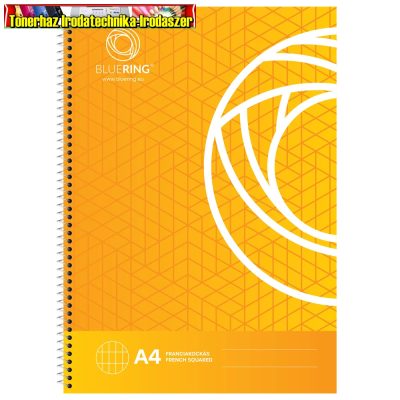 Spirálfüzet A/4 70 lap Bluering Francia kockás (A4)