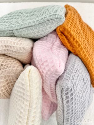 Parajdi sópárna kék waffle huzattal – Benjamin (15x15 cm)