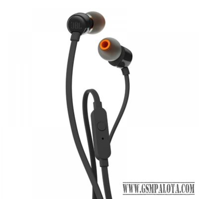 JBL T110 headset, egy gombos távírányítóval,Fekete