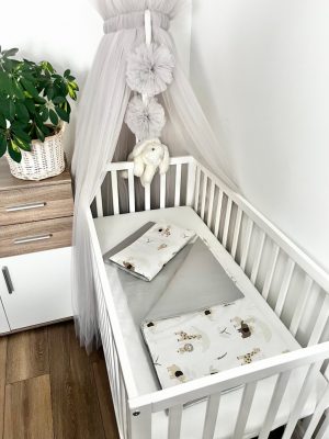 Szafari álom 2 részes babaágynemű szett – szafari és szürke pamut, 70x90 + 40x50