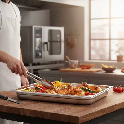 Core Gn edény 2/1 65 mm 18,5 liter 0,7 mm vastag rozsdamentes anyagból – német minőség