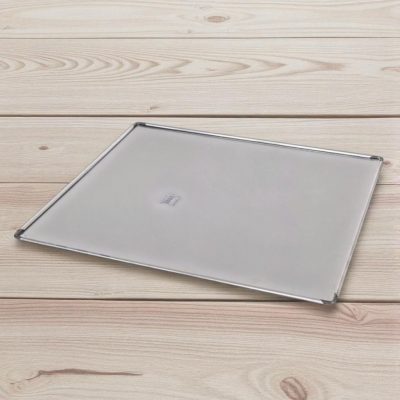 Alumínium sütőlap 41x37x0,5 cm – Lapos kivitel, alacsony peremmel