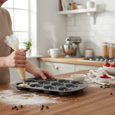 Quttin tapadásmentes minifánk sütőforma – 12 fészkes, 4,5 cm, 27×18 cm