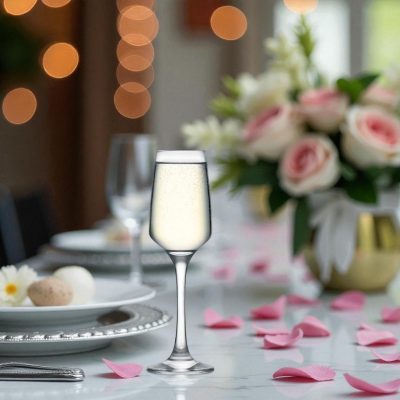 Lal pezsgős pohár, 230 ml, üveg - Lav üveg, 6 db-os csomag