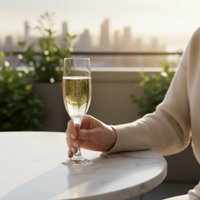 Misket pezsgős flute 190 ml, üveg, 6 db-os csomag