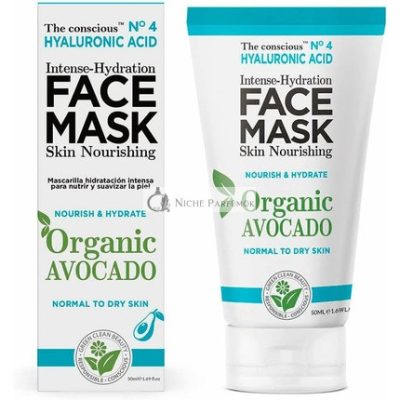 Hialuronsav Intenzív Hidratáló Arcpakolás Bio Avokádóval, 50ml