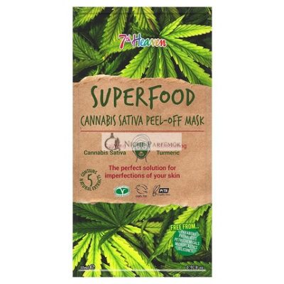 7th Heaven Superfood Cannabis Sativa Peel-Off Maszk