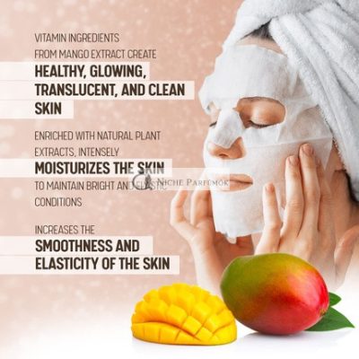Mango Arcpakolás Szépségmaszk, Vitamin A és C, Természetes Antioxidánsok, Rugalmas, Simább Bőrfelület