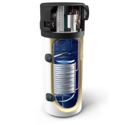 Hőszivattyús bojler Tesy AquaThermica Pro 200 literes melegvíz-tároló – extra hőcserélővel, energiatakarékos, csendes működés, R290 hűtőközeggel