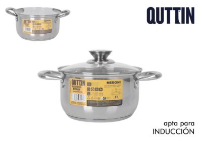 Quttin Neron lábas üveg fedővel 3 literes 18 cm-es átmérőjű indukciós - Spanyol edény