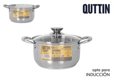 Quttin Neron lábas üveg fedővel 4 literes 20 cm-es átmérőjű indukciós - Spanyol edény