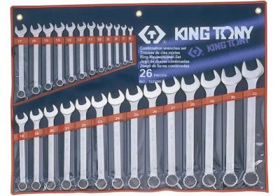 KING TONY Csillag-villáskulcs készlet 6-32 mm 26 r.