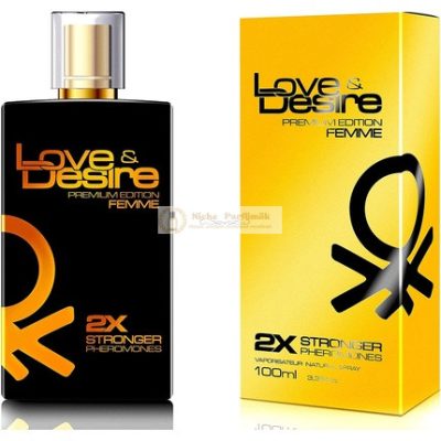 Love & Desire Gold Premium Edition Pheromonok Nőknek 100ml, Új Csodálatos Illat, Amely Vonzza a Kellemes Férfiakat