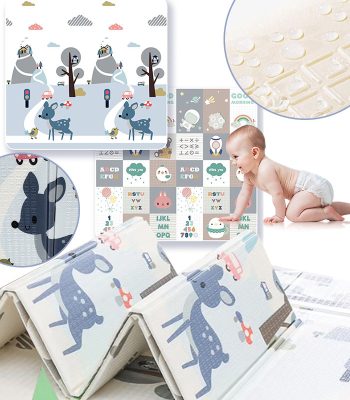 Kétoldalas összehajtható Baba szőnyeg 180 x 200 cm Őzike