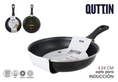 Quttin Avin 24 cm-es tapadásmentes serpenyő – indukciós, olajszegény sütéshez