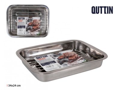 Sütőtepsi ráccsal 33x24 cm, inox