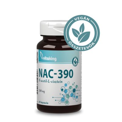Vitaking NAC-390 390mg (60) kapszula N-acetil-L-cisztein