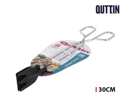 Quttin 30 cm-es rozsdamentes konyhai csipesz – grillhez, húsokhoz, nagykonyhai használatra