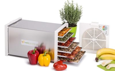 Biosec aszalógép nemesacél készülékházzal és tálcával | Biosec De Luxe