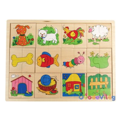 Felező puzzle-állatos