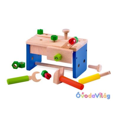 Játék munkapad és szerszámos láda egyben 