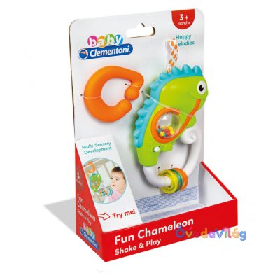 Mókás kaméleon bébi csörgő - Clementoni